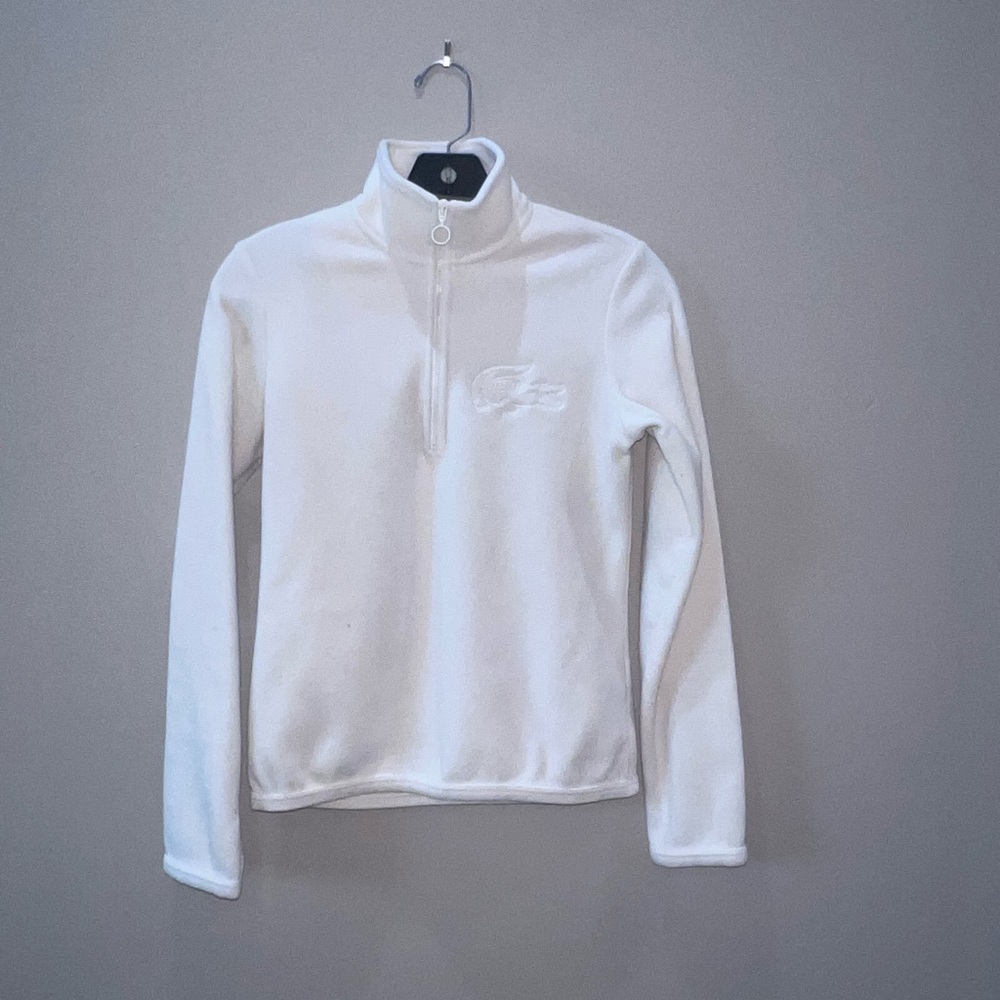 White Lacoste Fleece